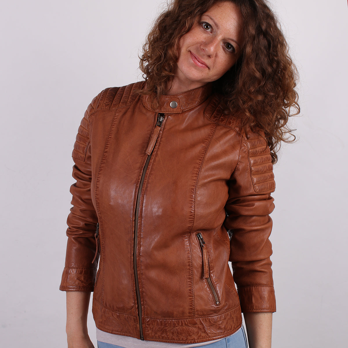 Lederjacke ALESIA für Damen von MiaLu